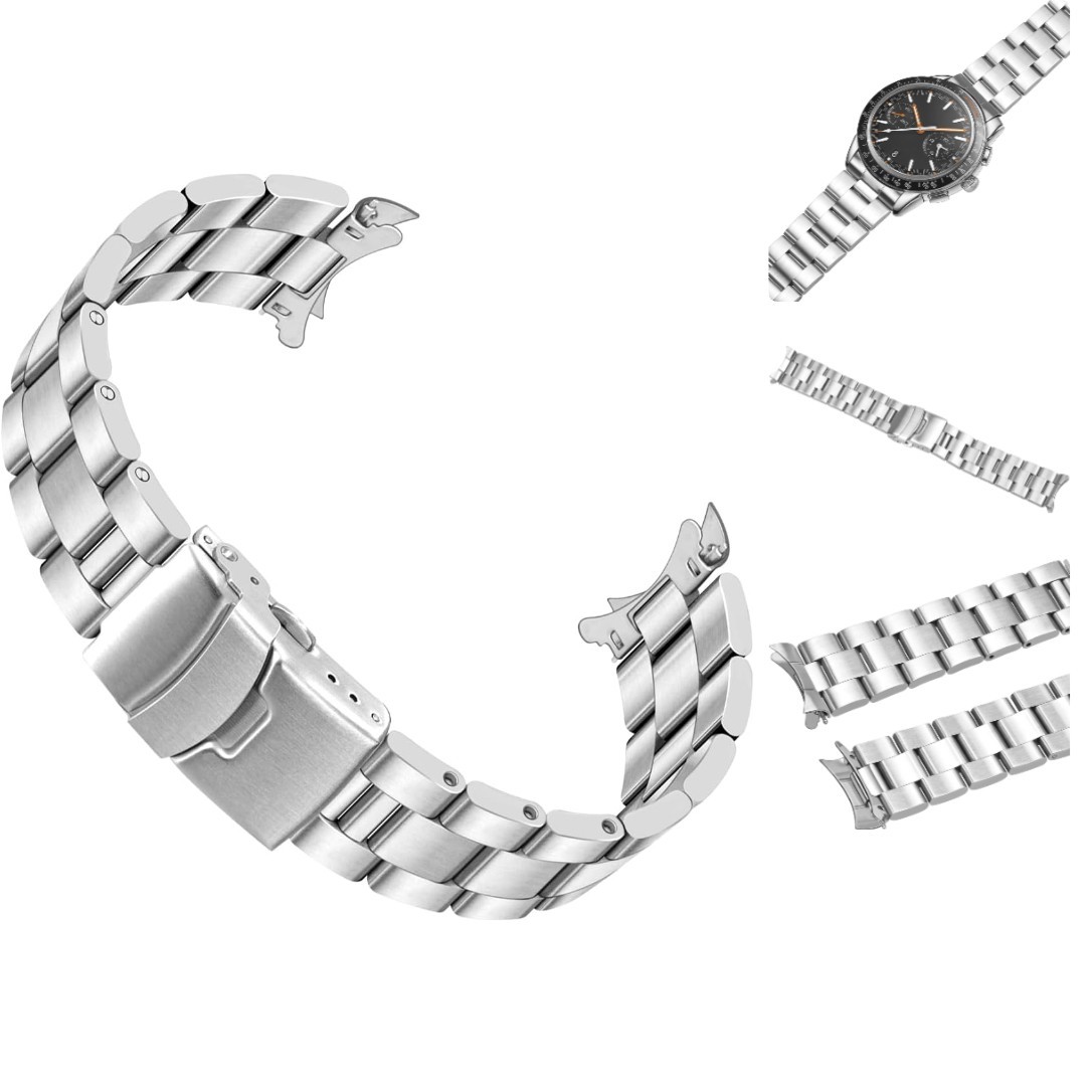 Adjustable Stainless Steel Watch Band 18mm 20mm 21mm 22mm with Deployment Buckle