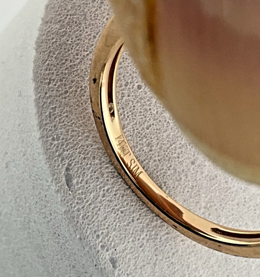 14k Rose Gold 1.0cttw Trillion Morganite, .30cttw Nat Diamond Ladies Ring SZ 7