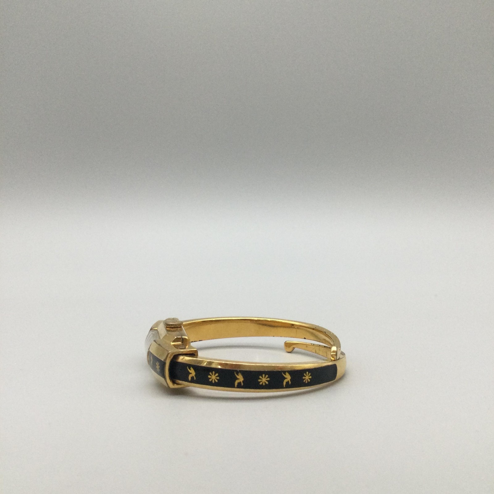 Vintage Aureole Womens Watch 11mm Bangle 17J Gold Filled Swiss Manual Wind