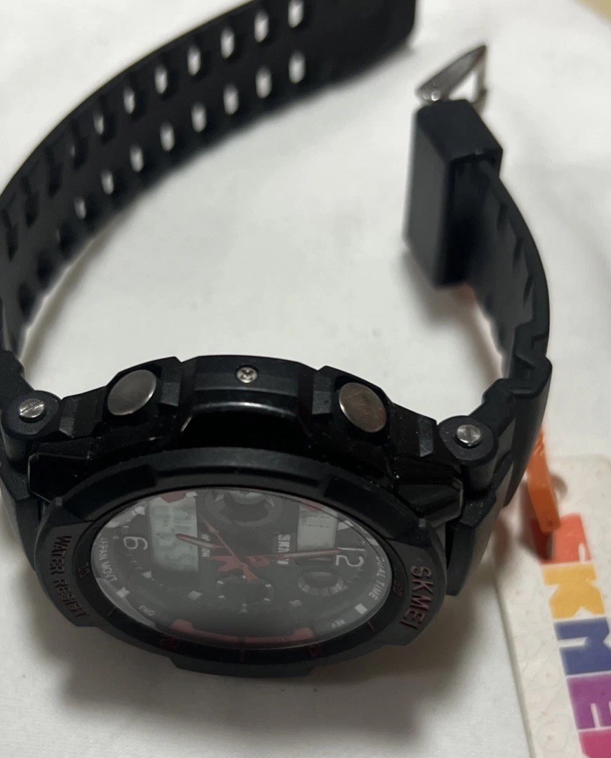 SKMEI Mens LED Digital Analog Alarm Waterproof Sport Army Watch Wristwatch