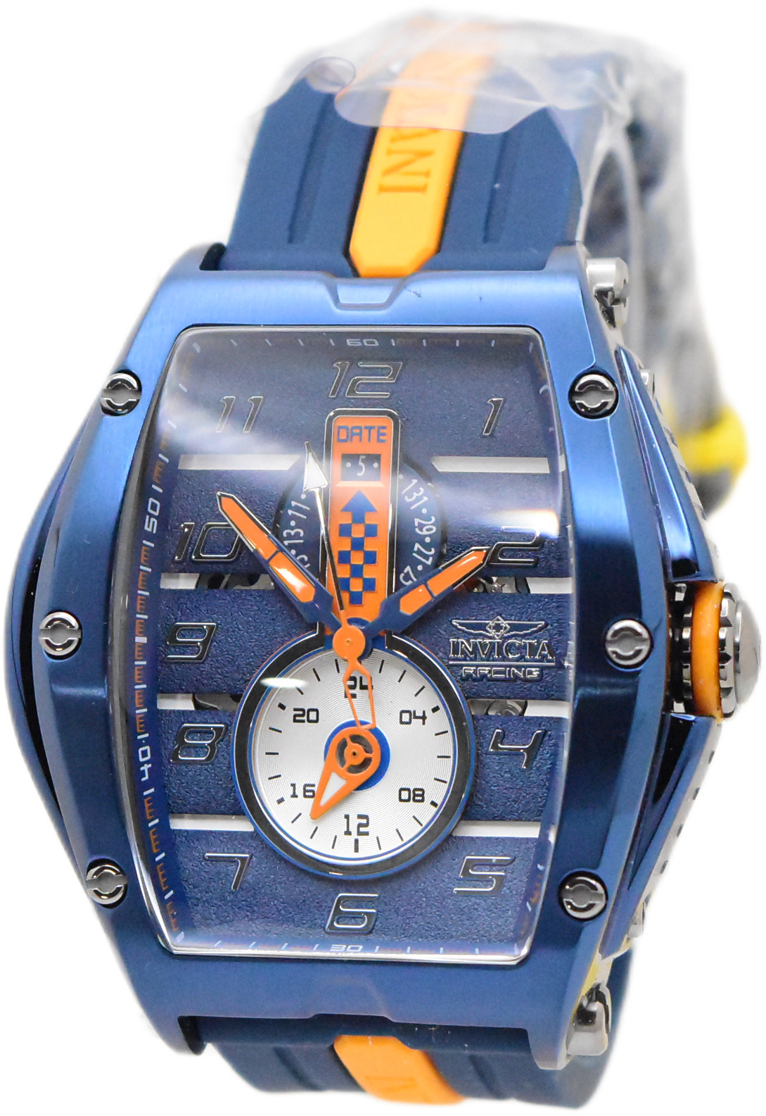 Invicta S1 Rally Diablo Racing RPM Men’s 50mm Blue & Orange Quartz Watch 47388