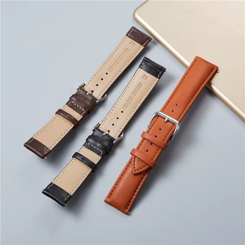 Leather Watch Strap 12mm to 24mm Genuine Replacement Soft Bracelet Watch Band