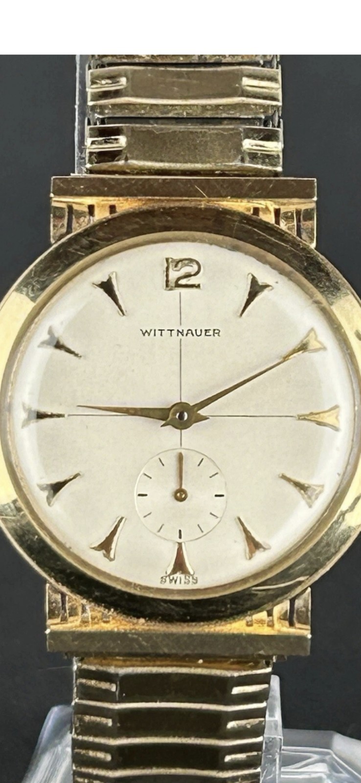 MCM 14k Gold Wittnauer Men’s Wristwatch Great working order