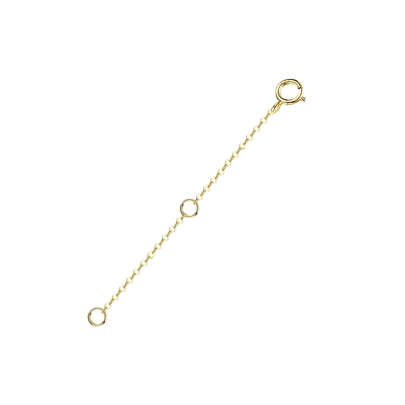 14K Solid Gold Necklace Extender Real Bracelet Extender 2 3 4 Inch Durable Ad…