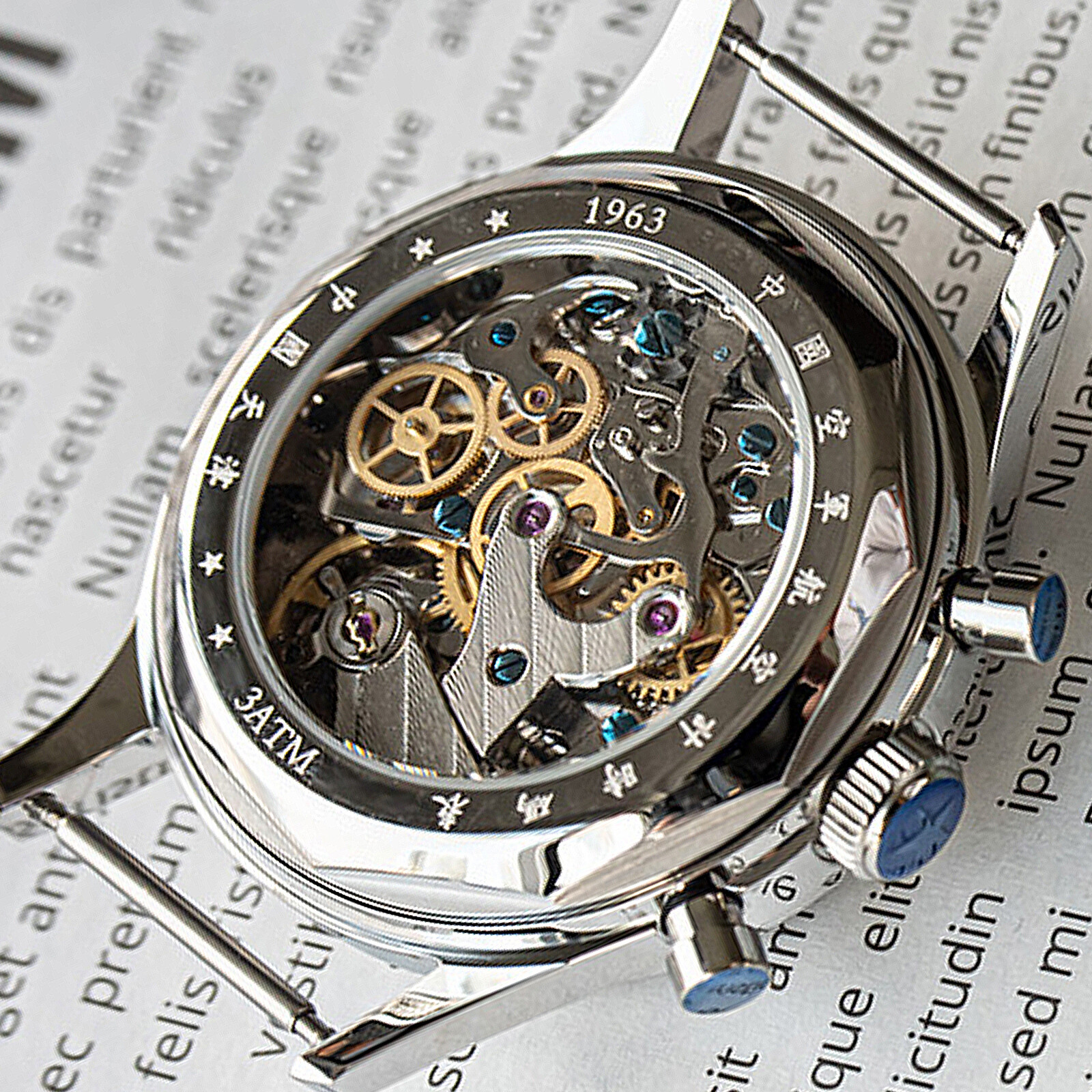 SEAGULL 1963 2024 Exhibition Case Sapphire Glass Chronograph Mechanical Watch