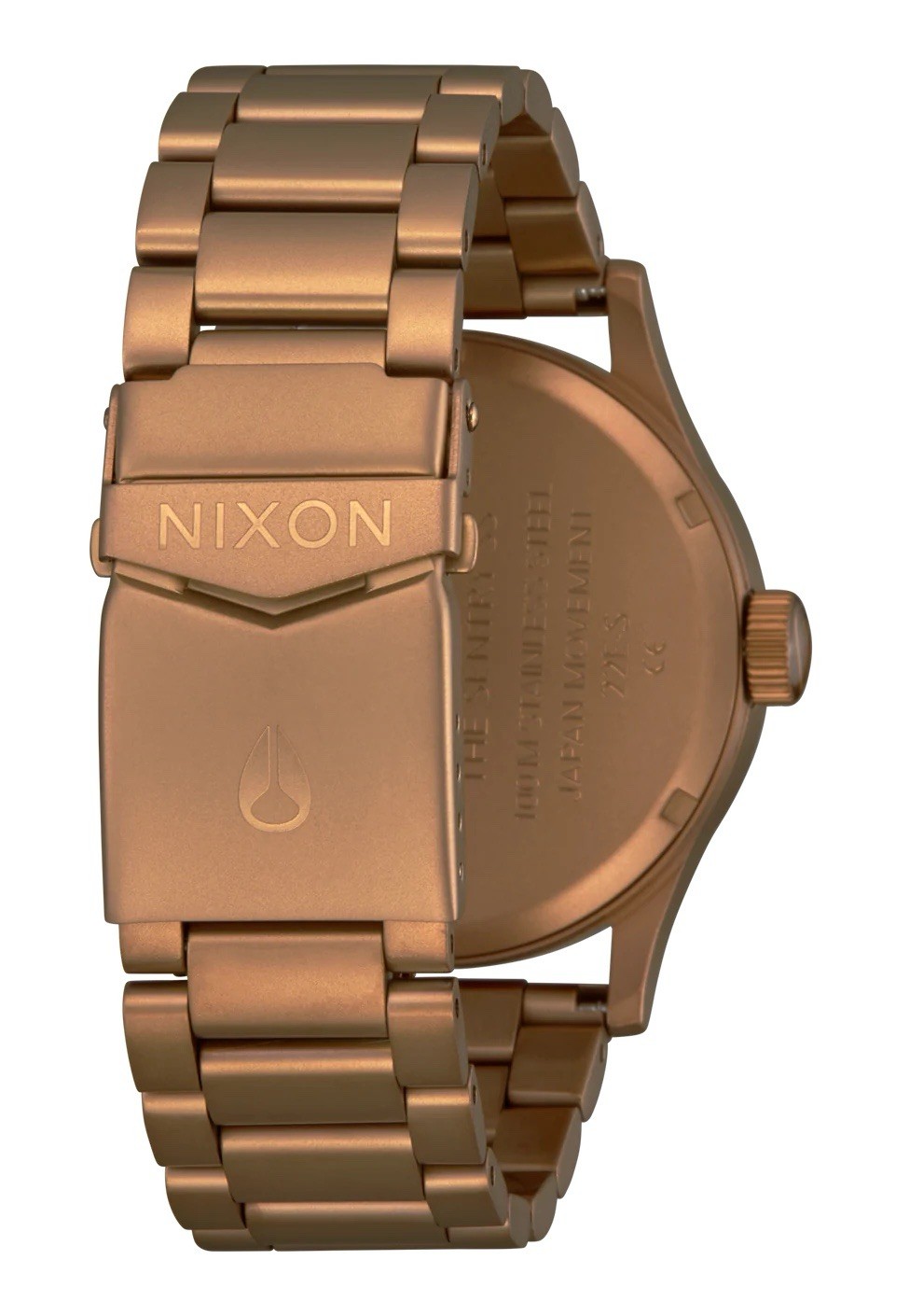 Nixon Sentry A356-5145-00 Men’s Bronze Stainless Steel Analog Dial Watch DDR1462