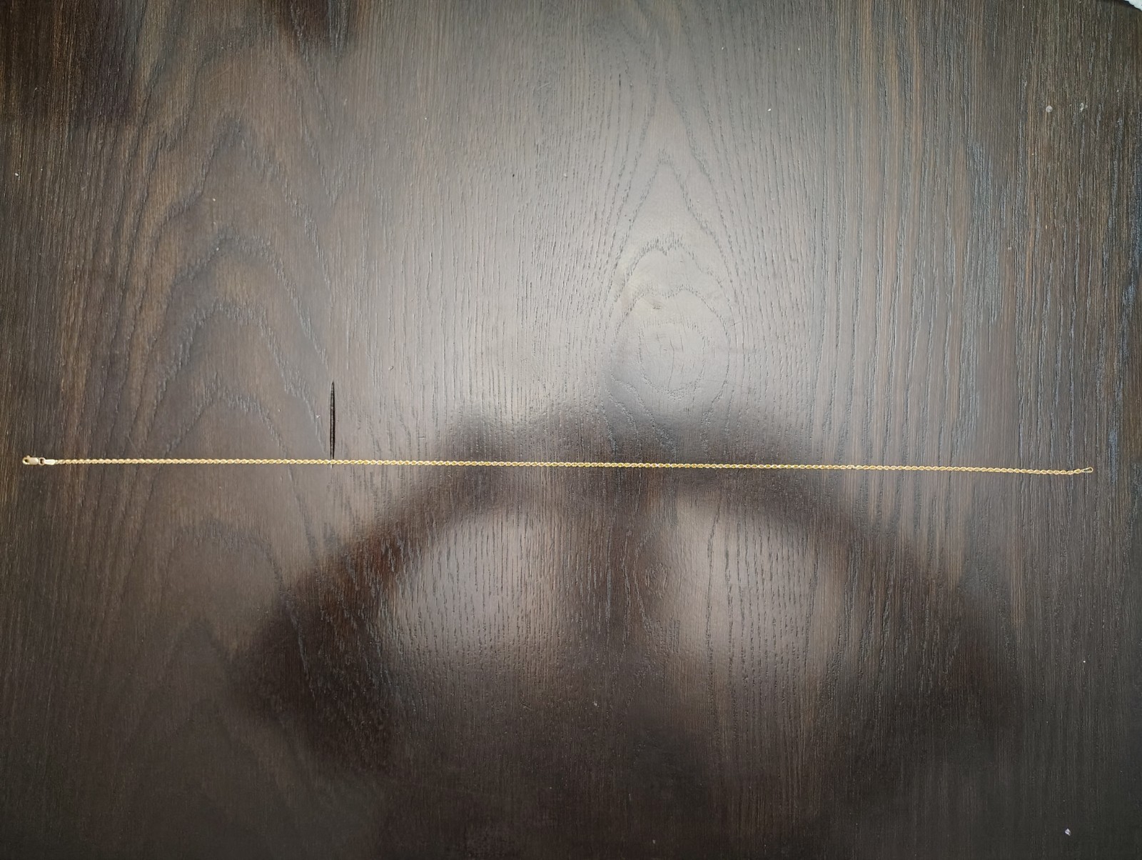 2MM 19 3/4″ 8 GRAMS OF 18K GOLD ROPE CHAIN REPAIRED