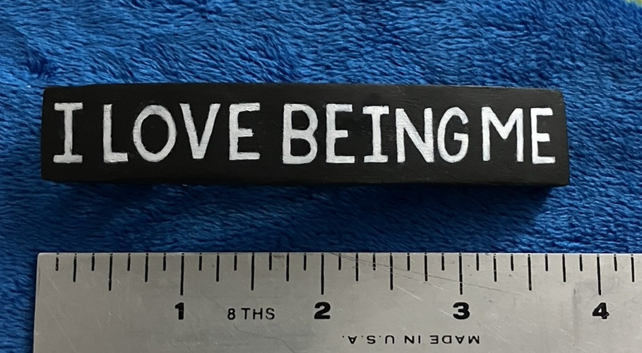 “I Love Being Me” Black Banner Barrette, MiaChavi Geekery