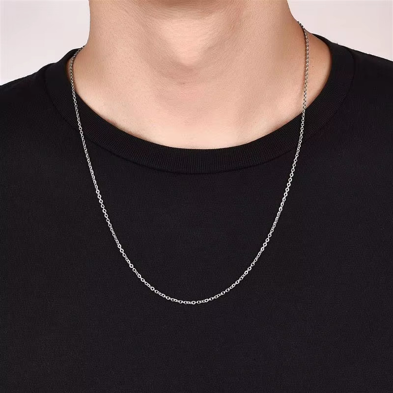10pcs 45-60cm Stainless Steel O-Shape Chain Necklace Findings Jewelry Making NEW