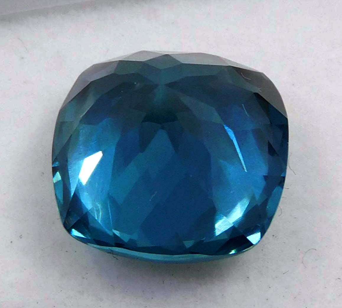 9.60 CT+ Natural Blue Montana Sapphire Cushion Cut CERTIFIED Loose Gemstone