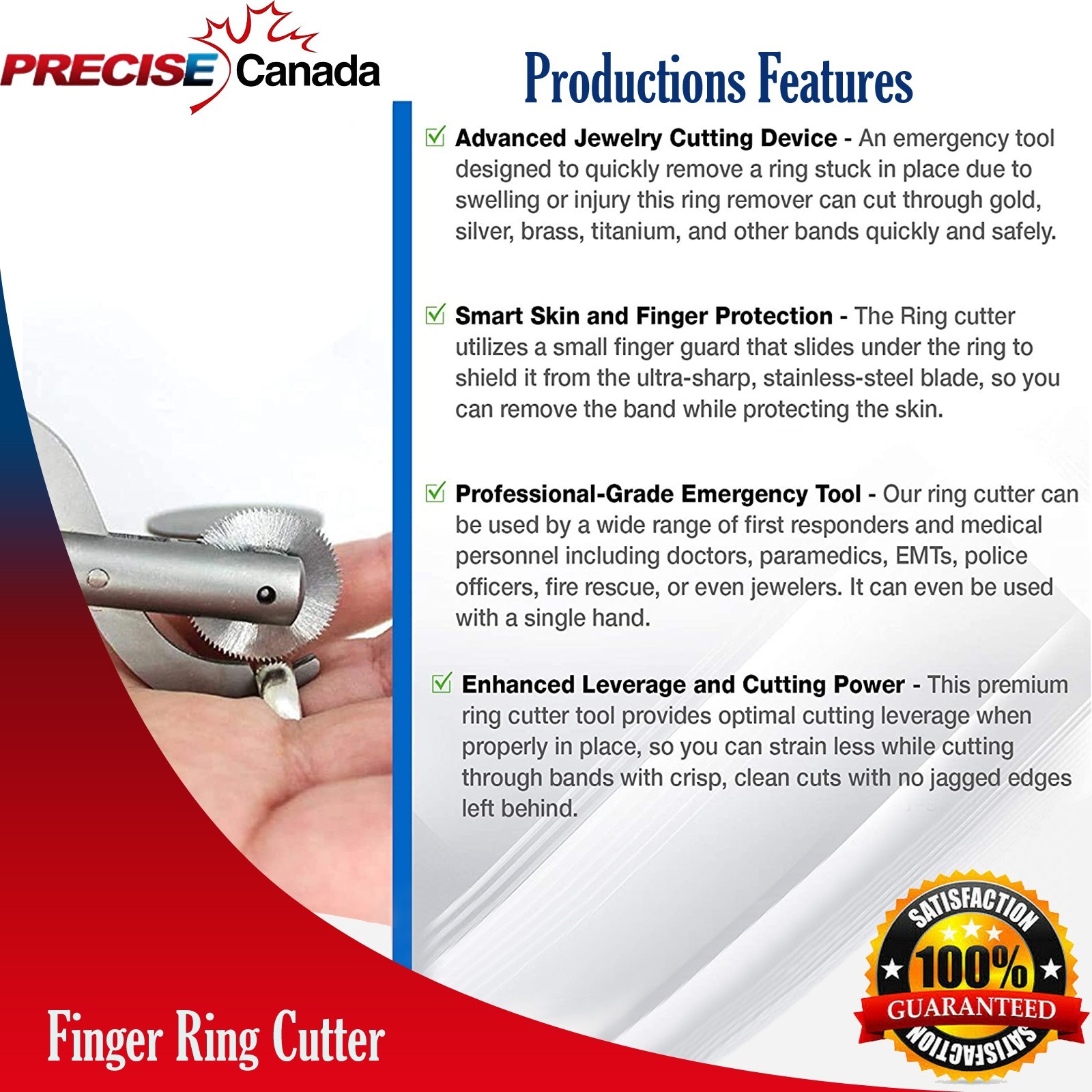 Finger Ring Cutter Remover EMT Rescue First Aid Instruments OP-033