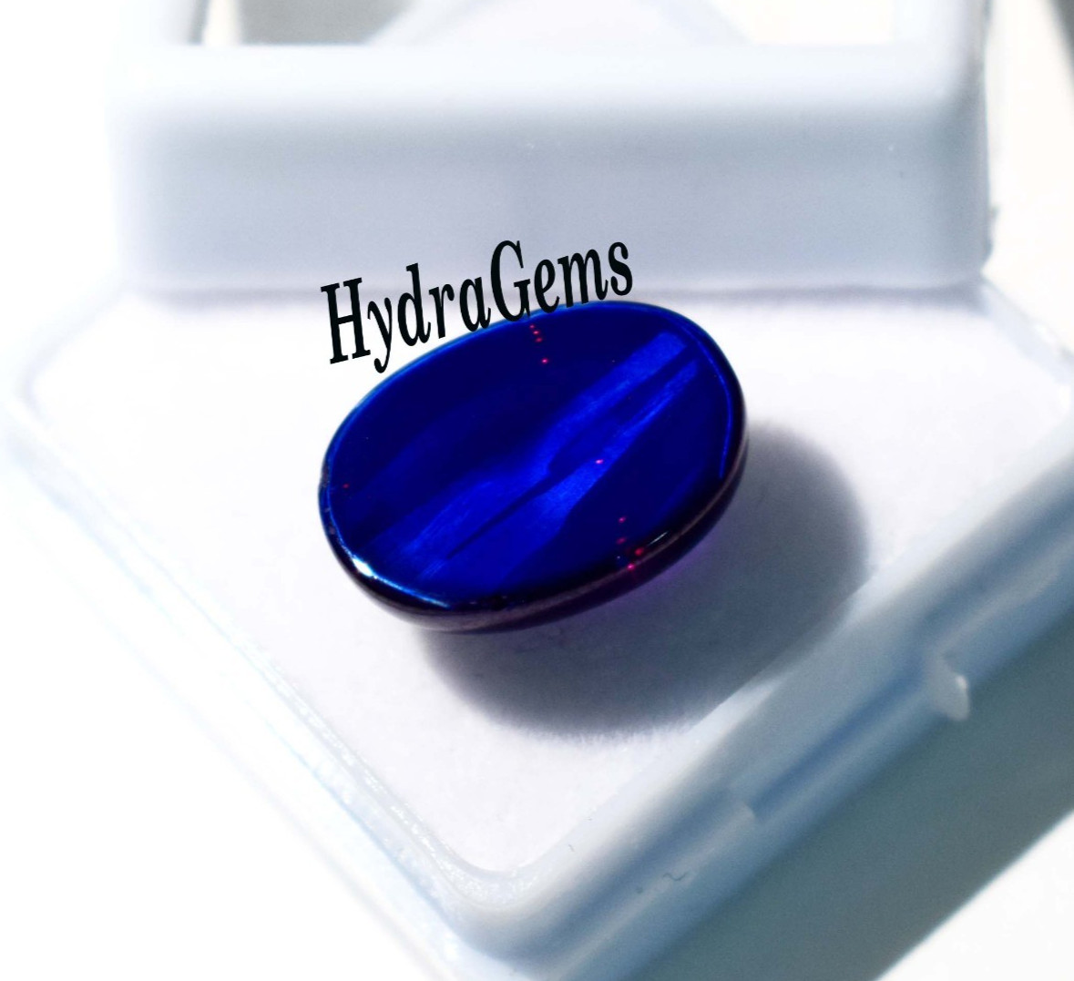 Natural 9Ct Blue Star Sapphire Cabochon 6 Rays Deep Royal Purplish Blue Gemstone