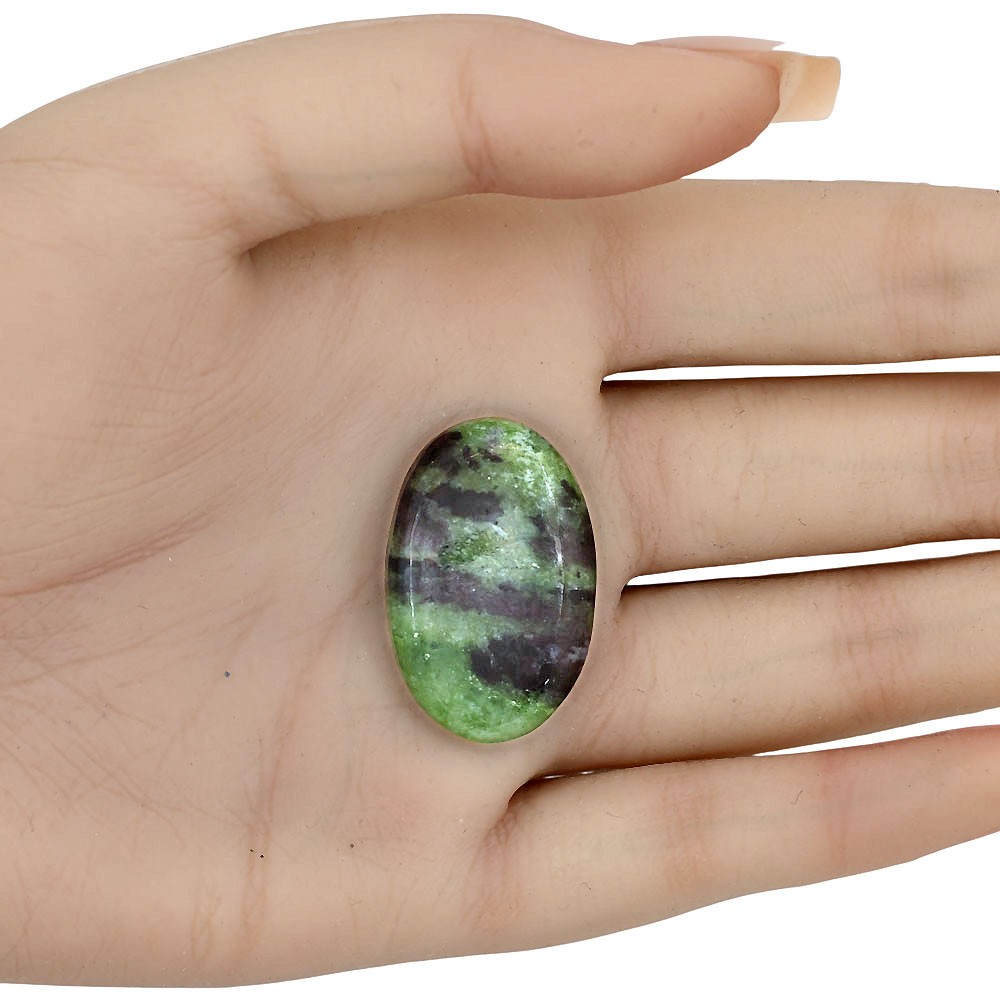 Natural Ruby-Zoisite 30.8×20.1×5.5 mm Oval Shape Polished Gemstone LS03879-66