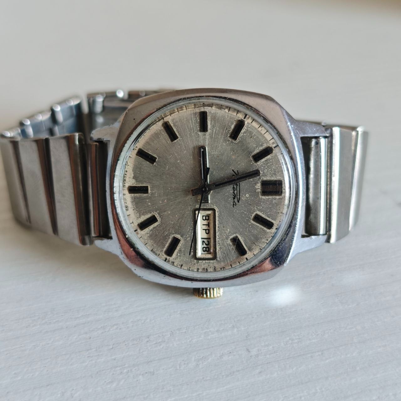 Vintage Soviet Raketa Automatic Watch Cal. 2627.H 29 Jewels Day-Date USSR