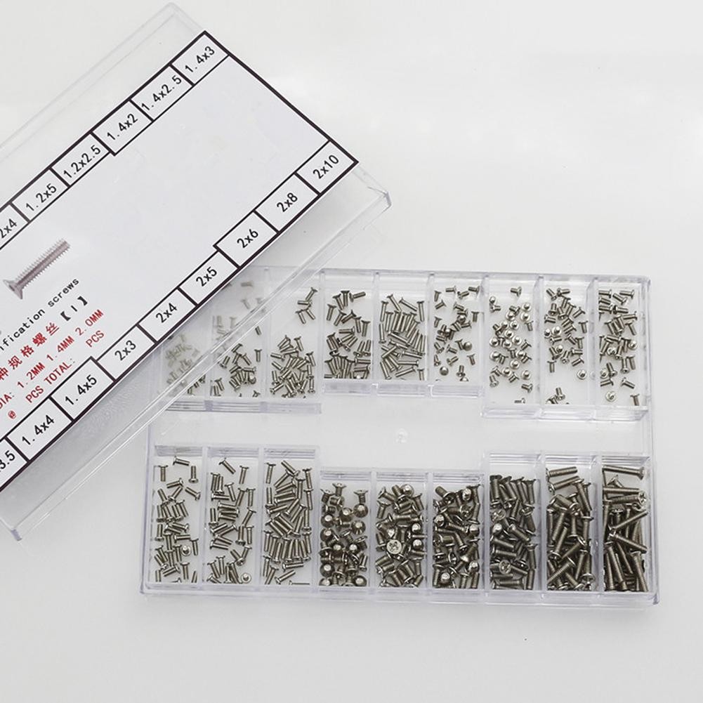 1Box Watch Back Case or Eyeglasses Silver Mini Screw 1.2mm 1.4mm 2.0mm Diameter