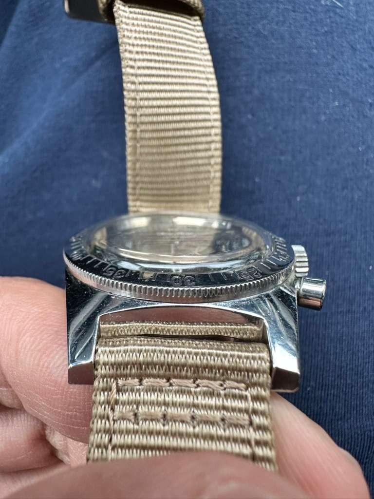 Jungfrau Skin Diver Chronograph 1960s Valjoux 92 Manual Wind 36mm