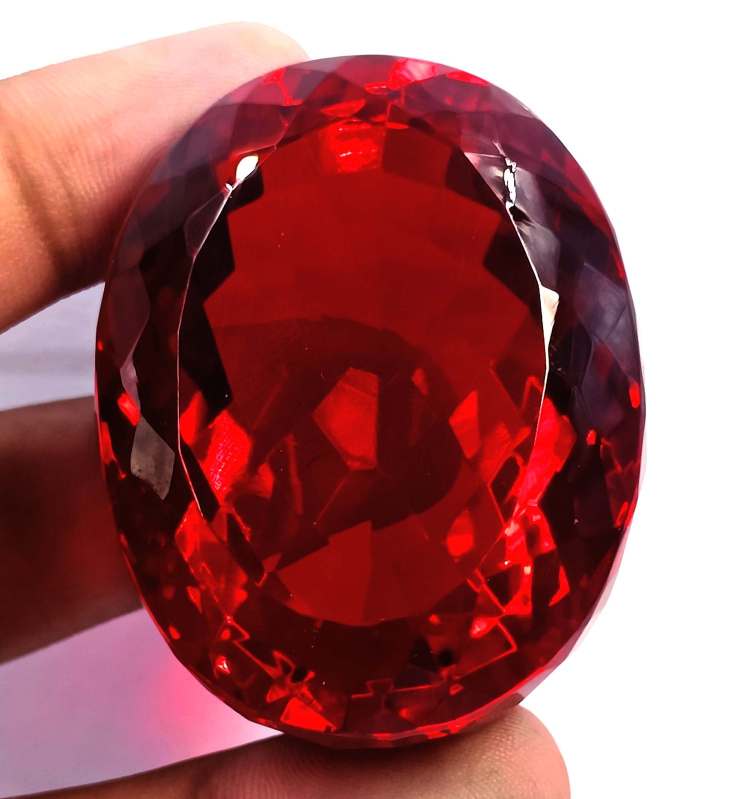 Brilliant Quality 403.0 Ct Natural Red Ruby Oval Shape IGL Gemstone 6FHR