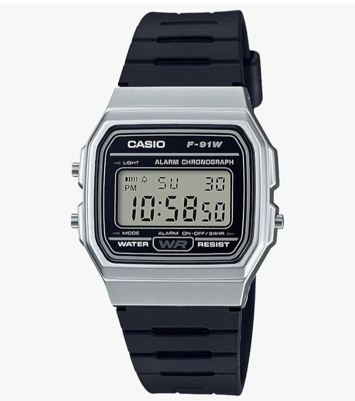 CASIO Digital Watch F-91W Black