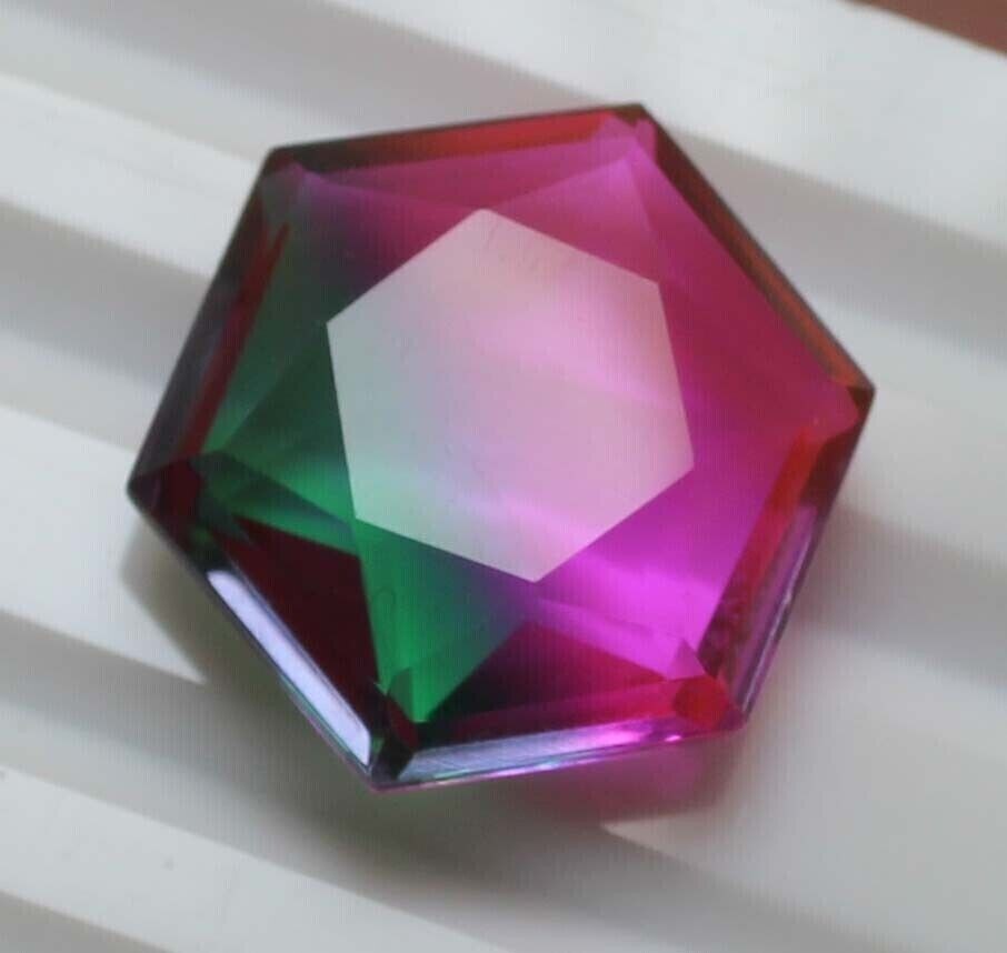 AAA+ Large Tourmaline 77.00 Ct Faceted Hexagon Cut Loose Gemstone Gift for Women