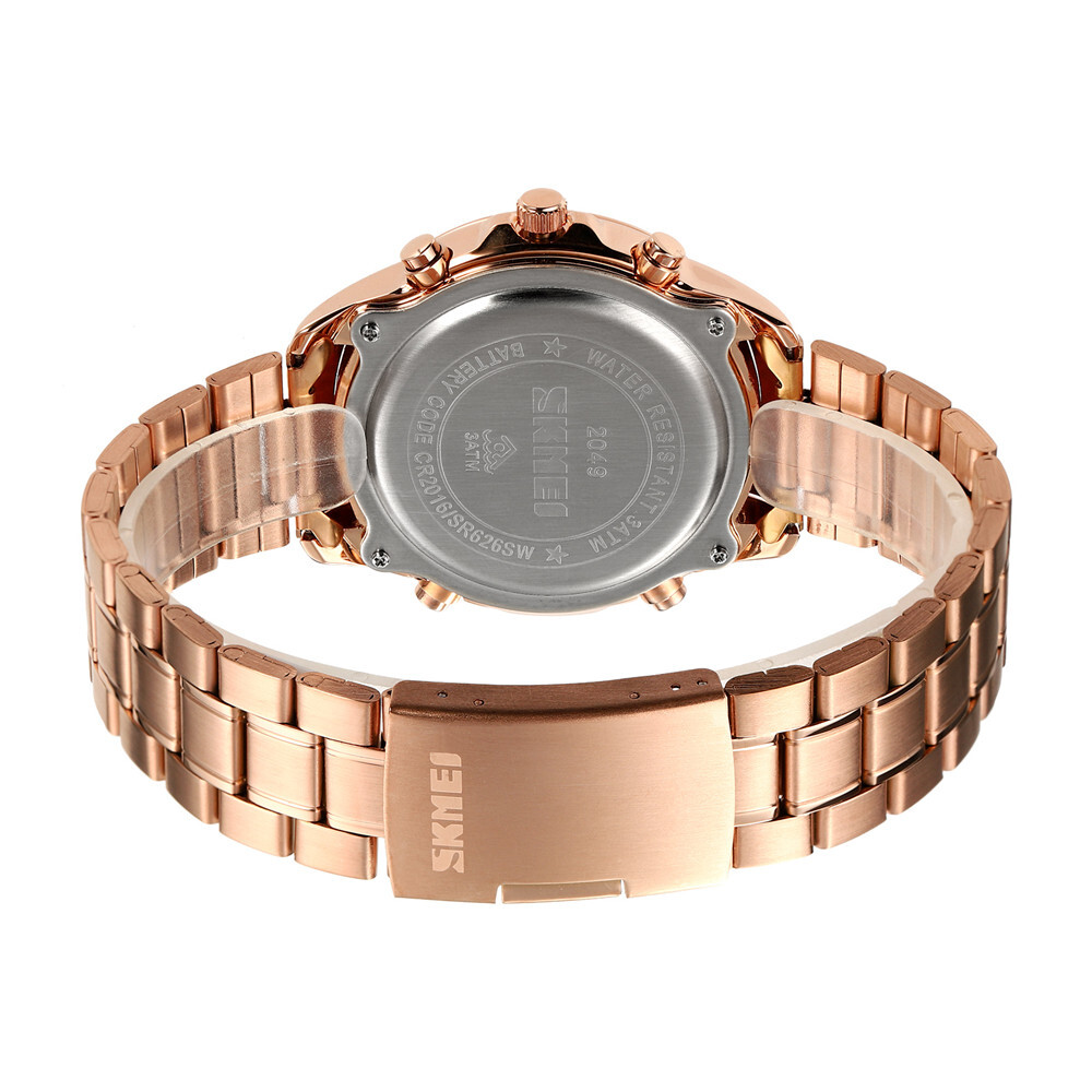 NEW Men Quartz Watch Silver Steel Digital Wristwatch Male Sport LED Watch Gifts