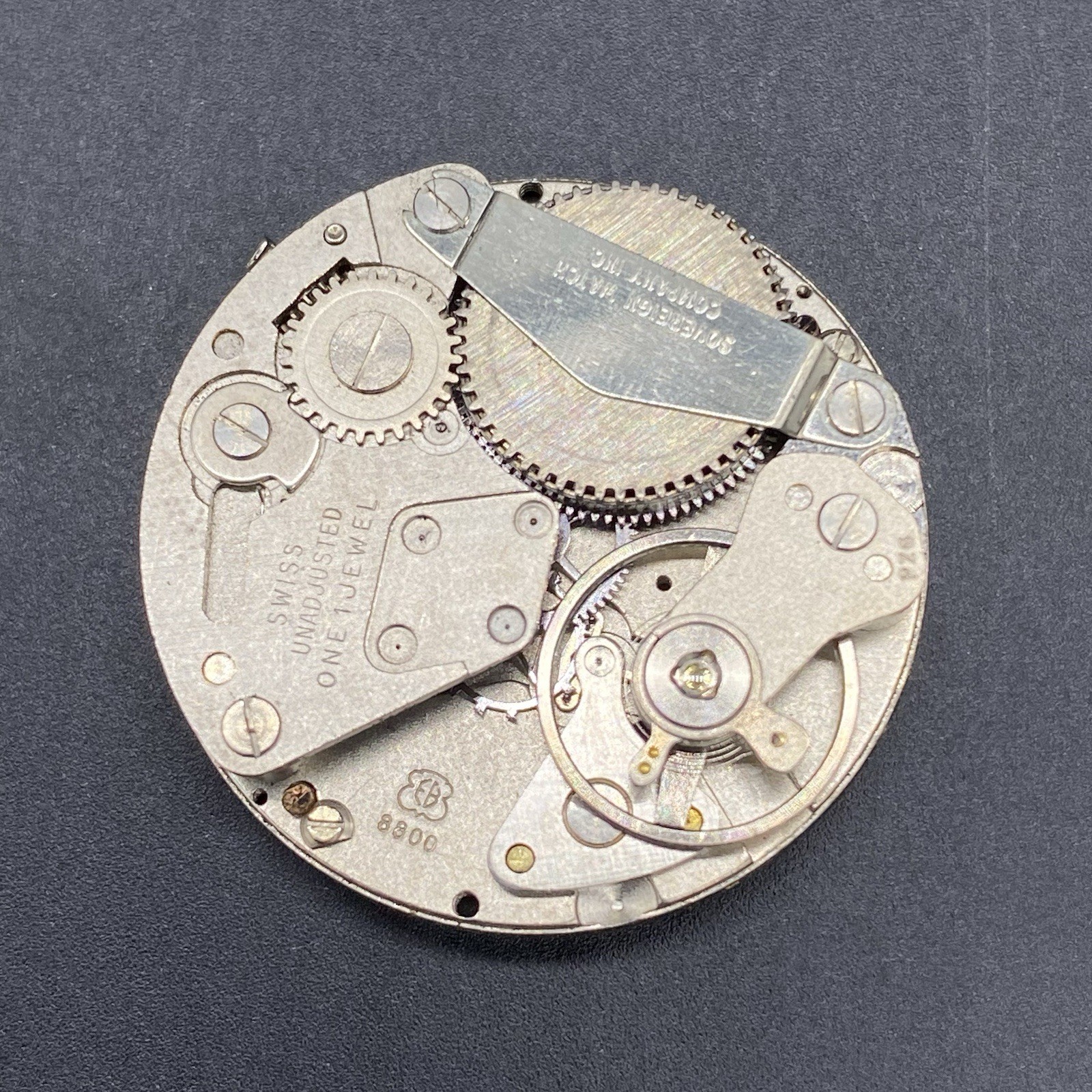 Vintage Sovereign Combat One Jewel Swiss EB 8800 Watch Mechanical