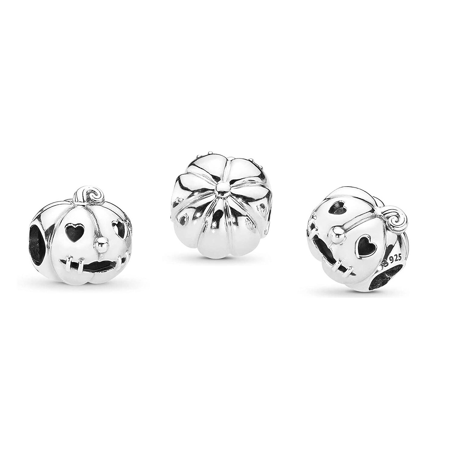 MariaFonte Bead Charm Zucca Halloween Argento 925 Compatibile Bracciali Collane