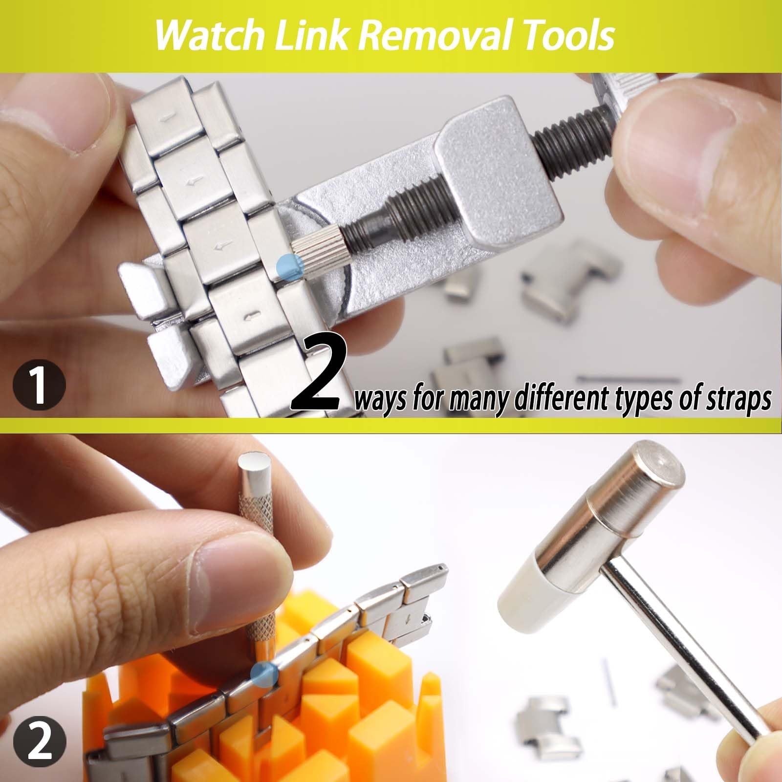 GLDCAPA Watch Battery Replacement Tool, Repair Kit, Link Black