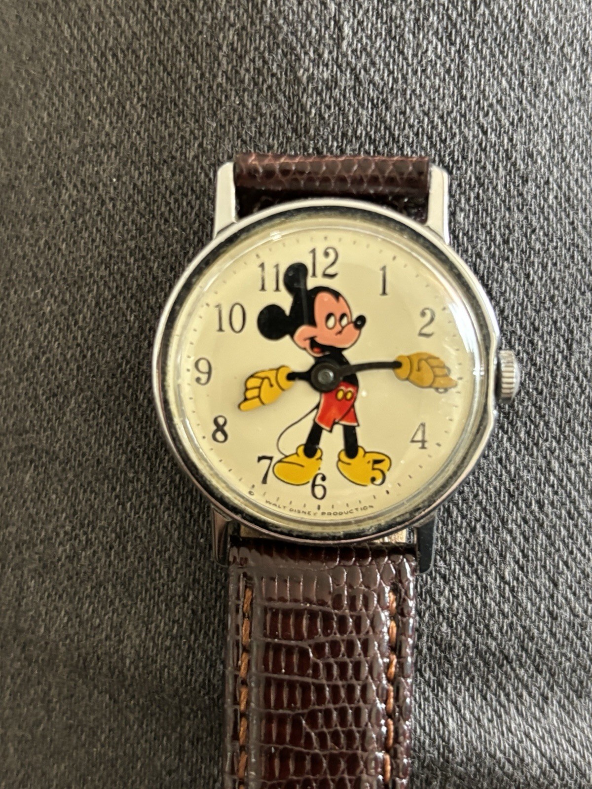 Vintage Ingersoll Disney Mickey Mouse Watch Not Running