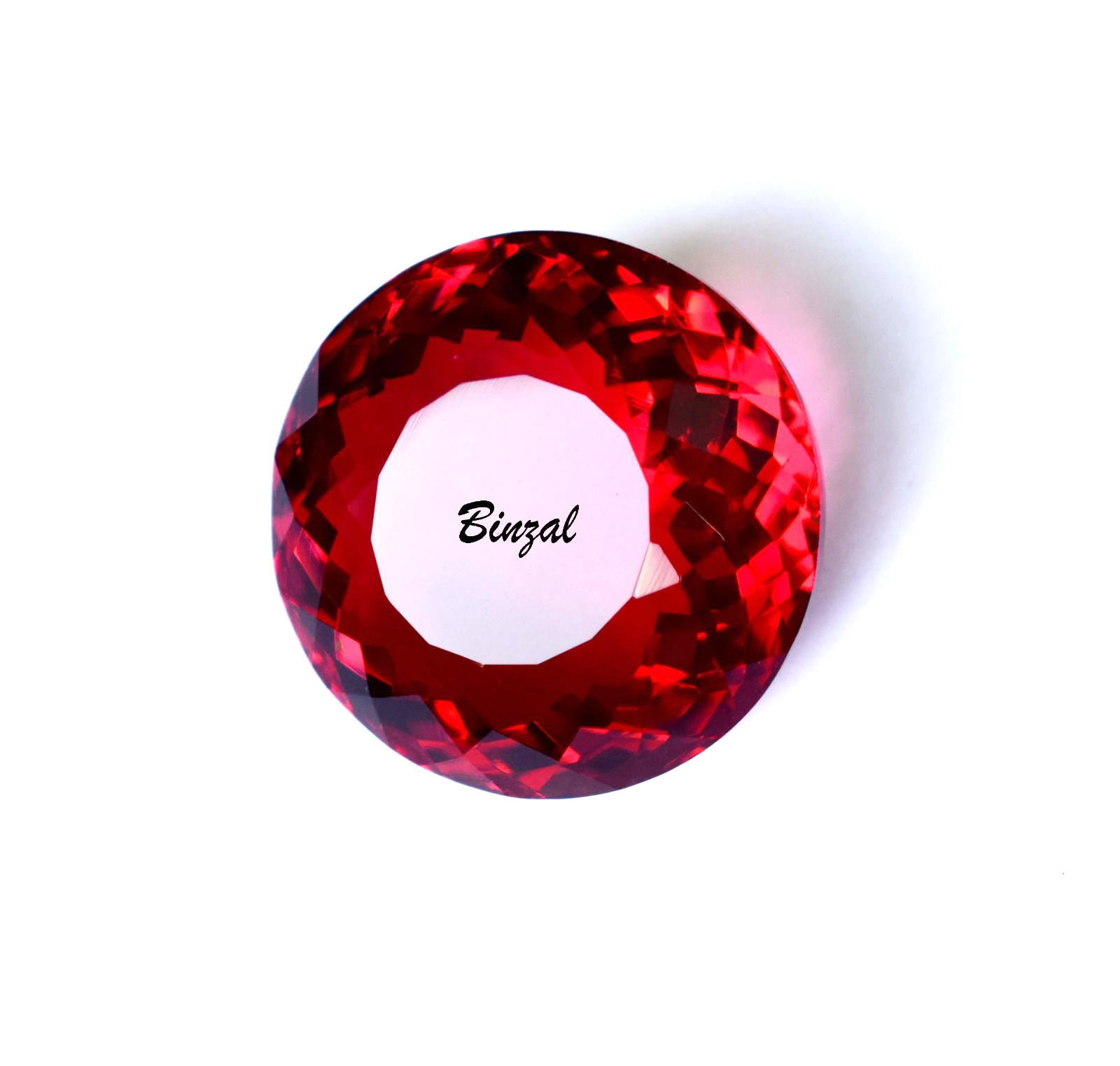 Most Rarely Find Natural Ruby 58-60 CT Round Cut Blood Red Ruby Loose Gemstone