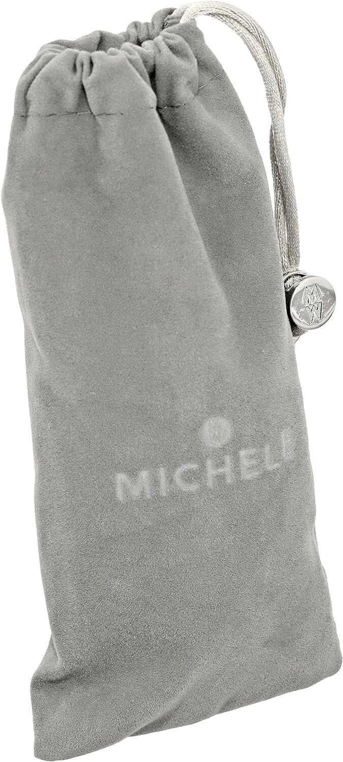 New Michele Serein Mid 16mm 18K Rose Gold Plated Two Tone Bracelet MS16DH315750