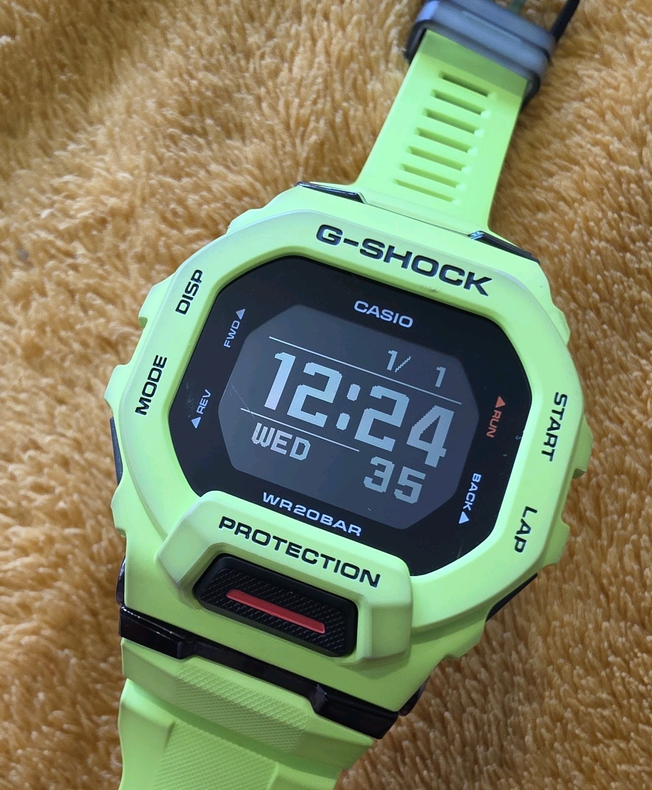 Casio Watch GBD-200-9ER G-Squad Lime Green Bluetooth Lime Green, Neon