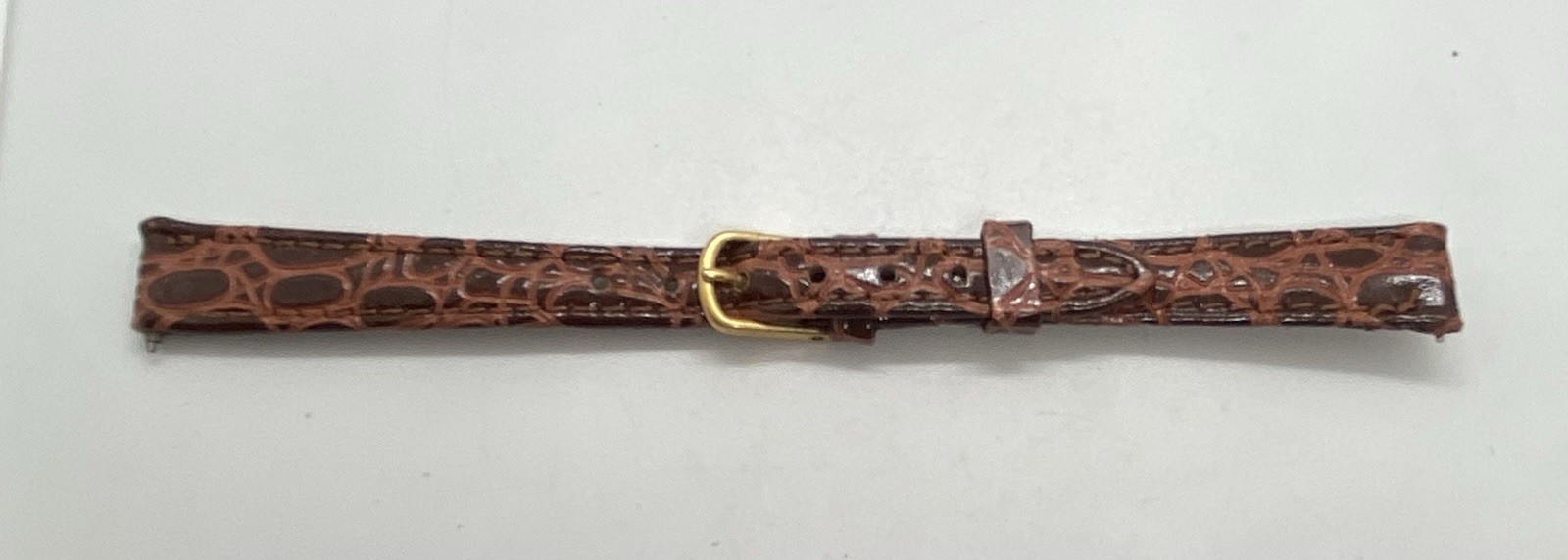 SPEIDEL Twist-on Leather Watch Band 11mm Brown Croco Grain With Spring Bars