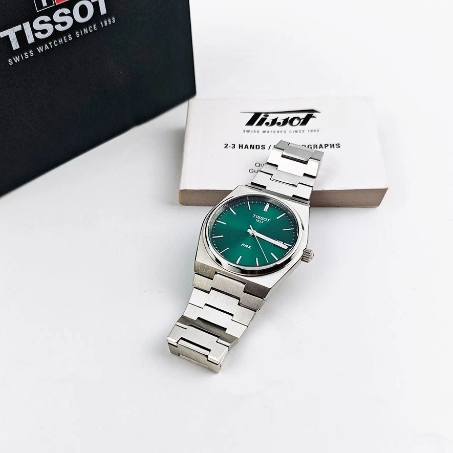 Tissot PRX 40mm Green Dial Watch Men’s Calendar Quartz Watch T137.410.11.091.00
