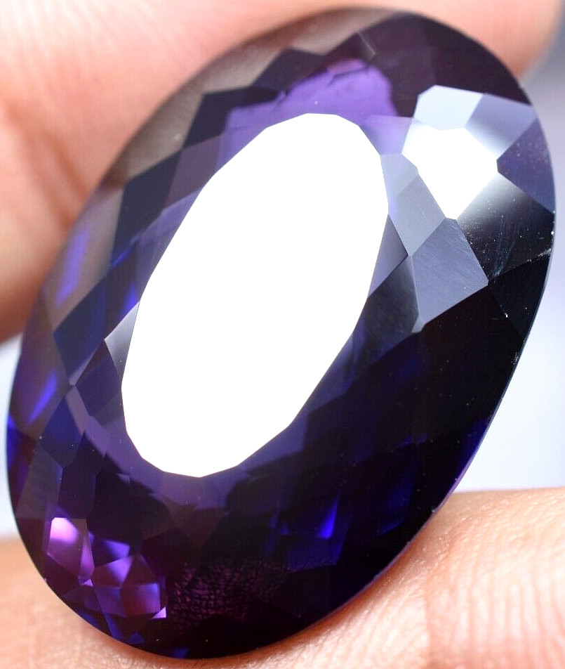 Natural 48.60 Ct Boysenberry Sapphire GGL Certified fabulous Loose Gemstone