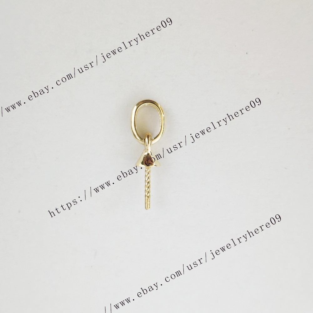 Pearl 9mm-10mm Semi Mount Solid 14k Yellow Gold Pendant Valentine’s Day Jewelry