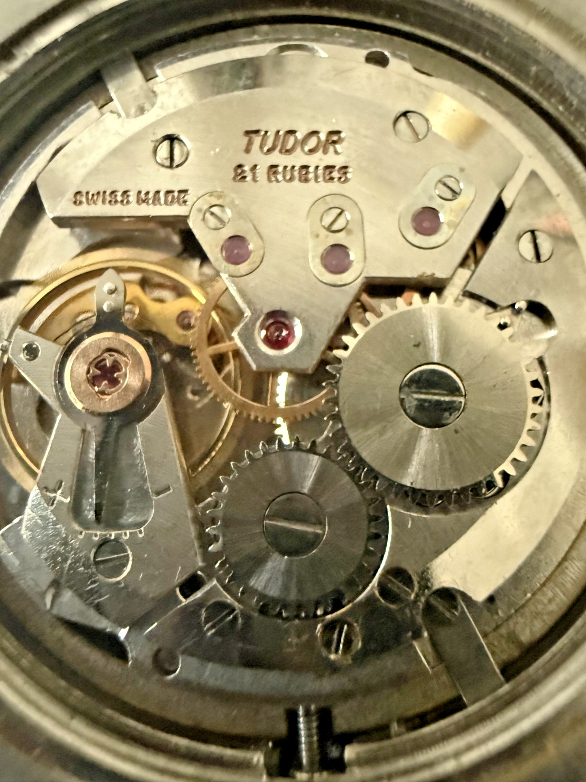 TUDOR Oyster Big Rose 7962 Manual Wind Silver Dial Vintage Watch