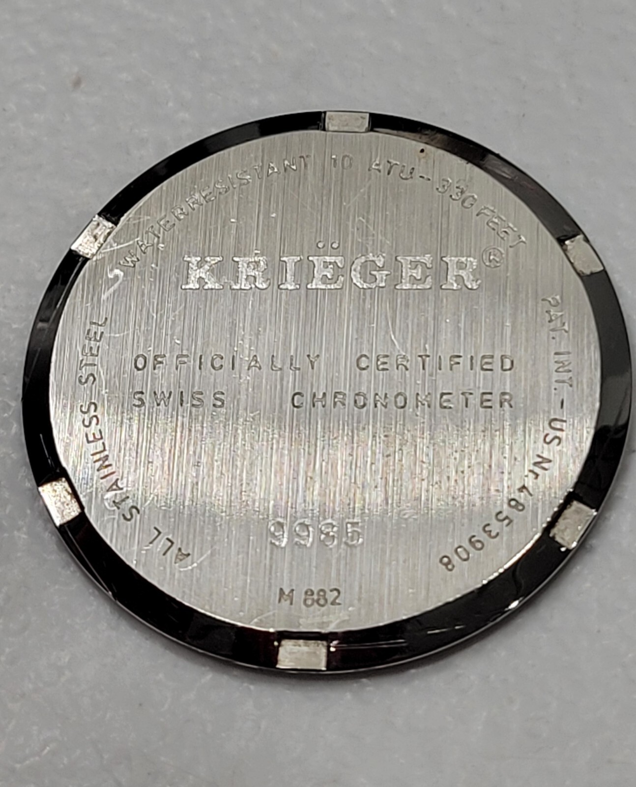 Krieger Tidal 36mm Chronometer 7 Jewels Swiss Quartz Men’s Watch Working