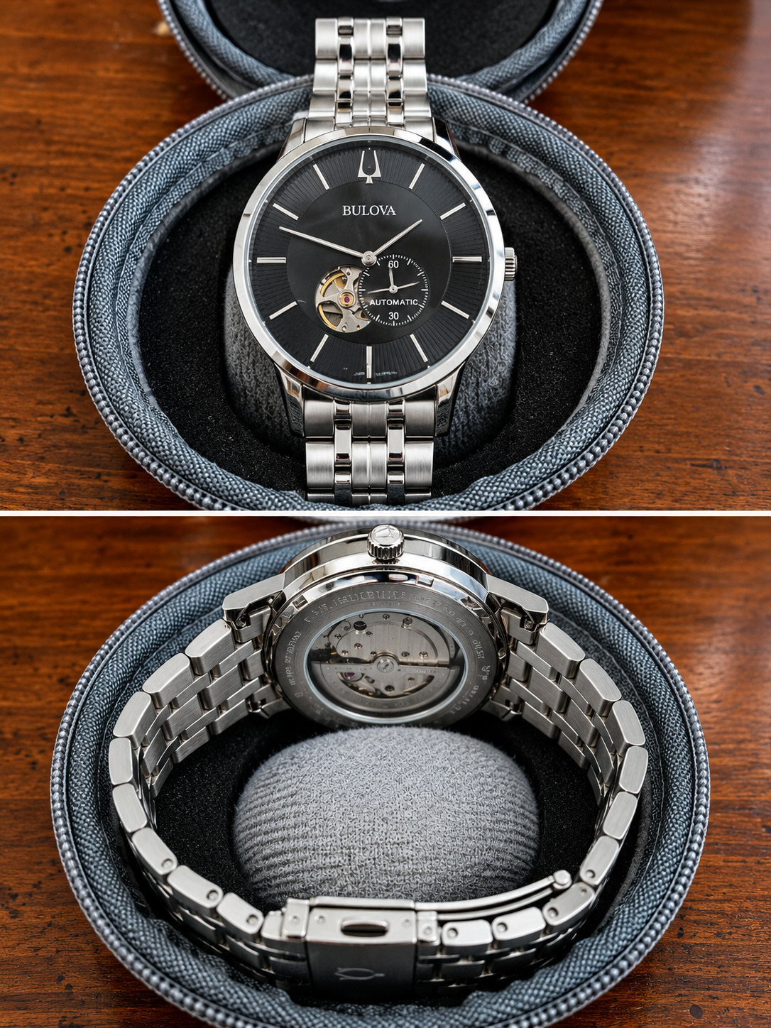 Bulova 96A239 Men’s Automatic Skeleton Men’s Watch 42mm Stainless Steel