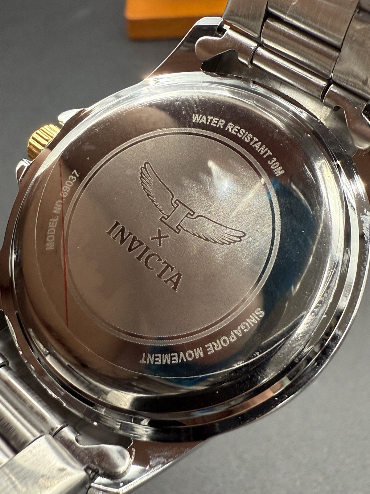 New Invicta Specialty I 69037 Men’s Watch 42mm Gold Steel New With Box