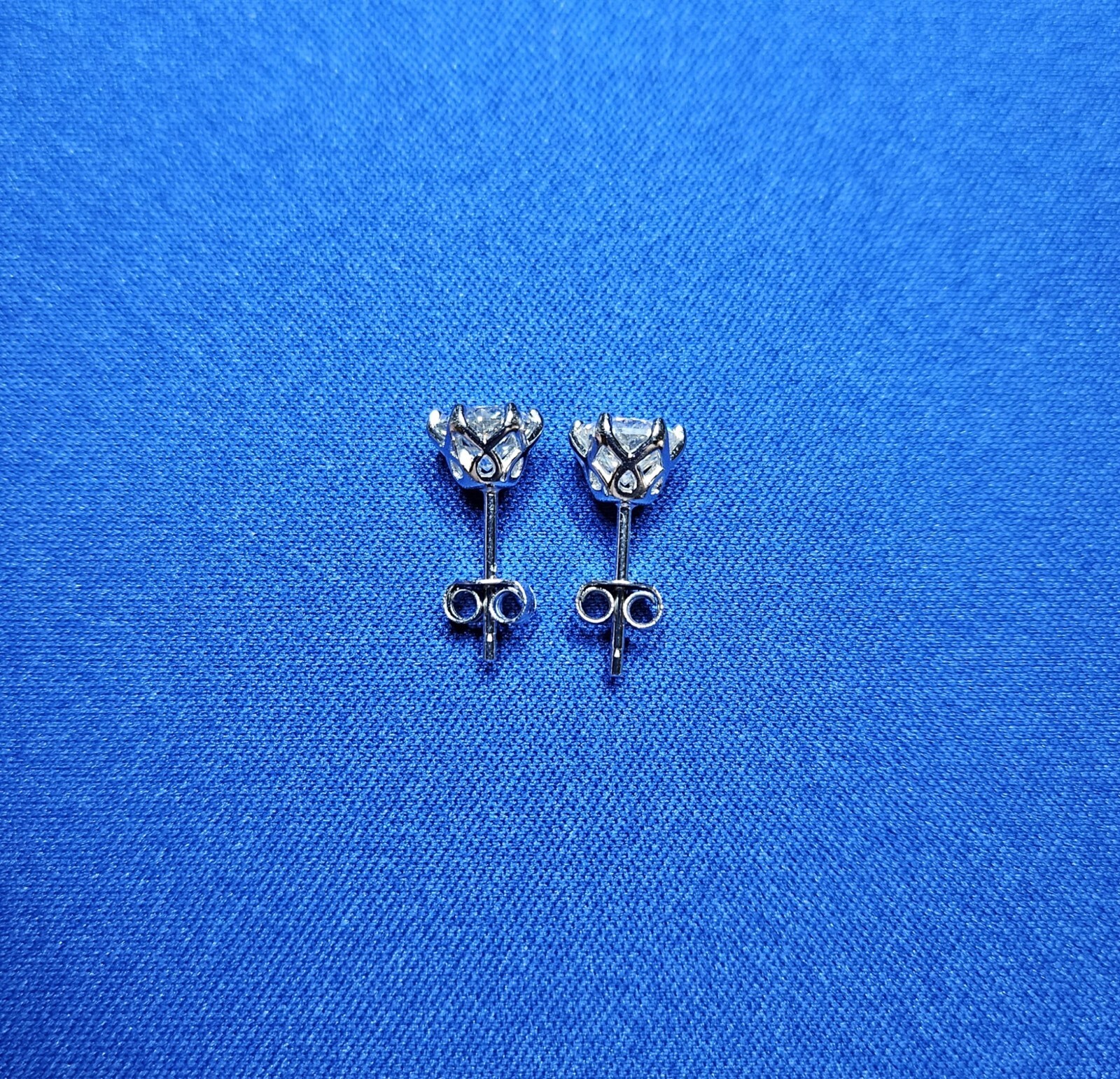 Mens Ladies Moissanite Stud Earrings 1ct 2ct VVS D GRA Certified 925 Silver