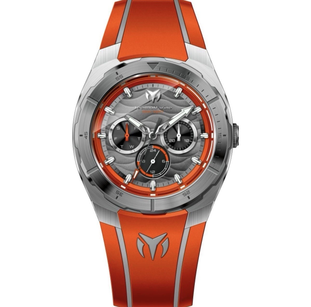 TechnoMarine Cruise Legend Men’s Watch 43mm Orange, Grey TM-125018