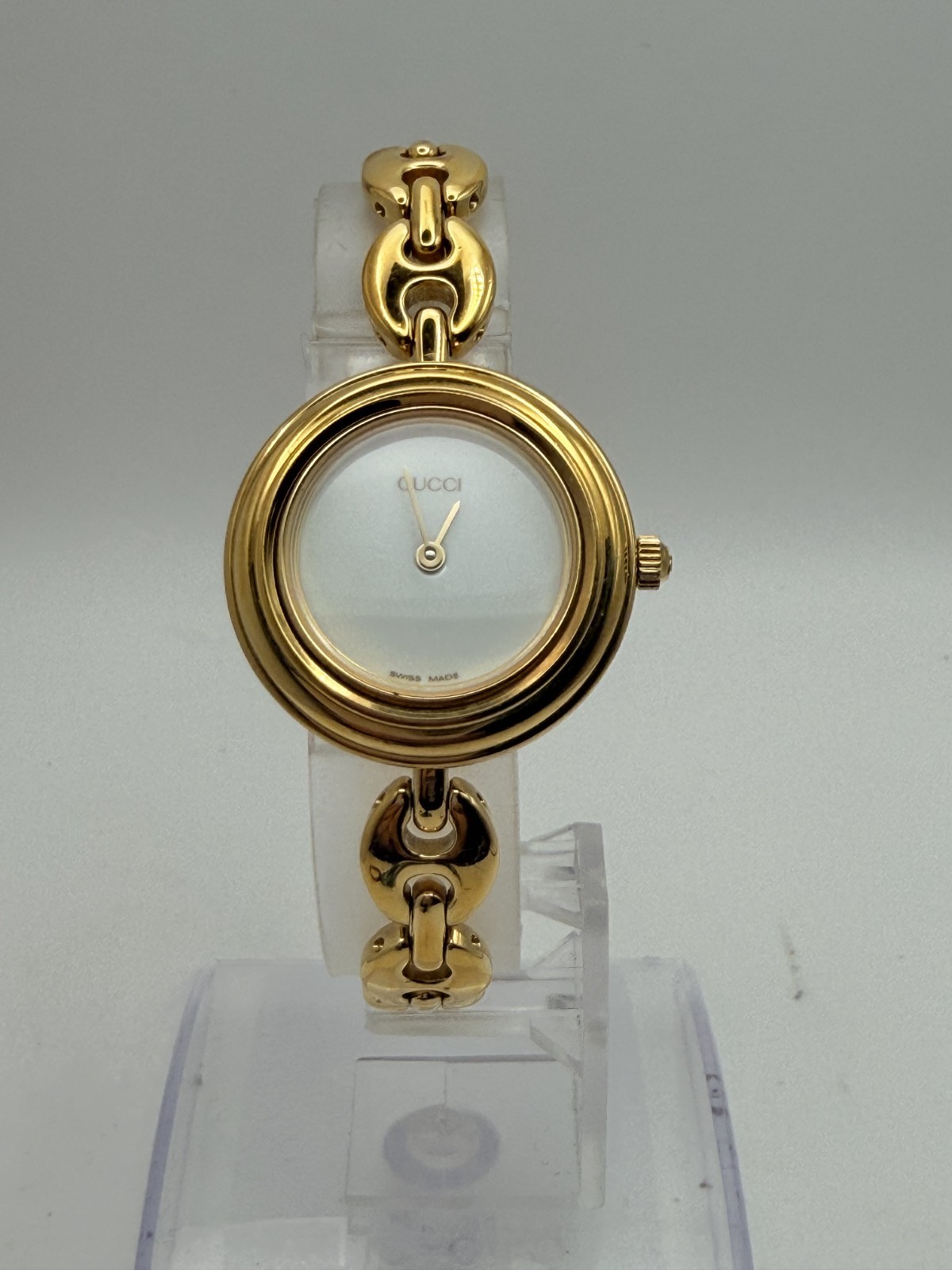 [Excellent w/Box] GUCCI Change Bezel 11/12.2 6 Colors Gold Quartz Vintage Watch