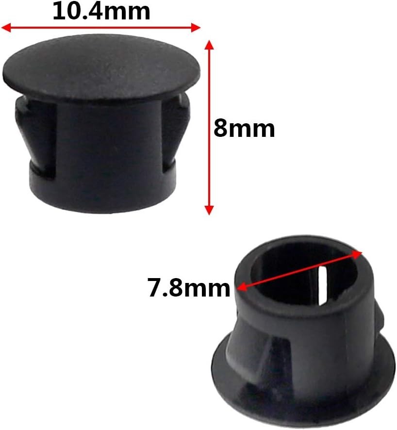 Sleek 60 Pcs Black Flush Type Hole Plugs – Perfect for Indoor & Outdoor Use
