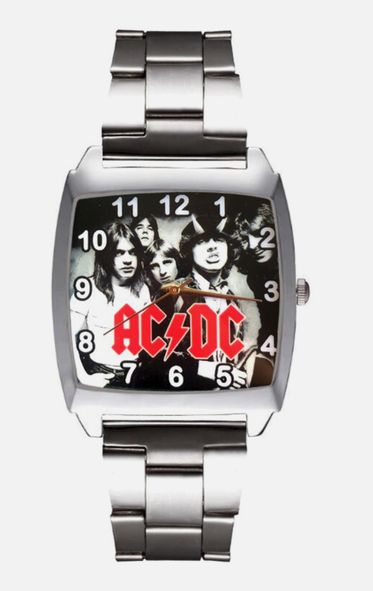 ACDC Group Rock Band Mens Watch Steel New