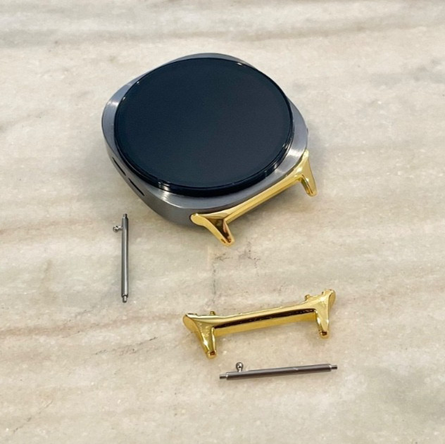Galaxy Watch 8 Band Attachment Connectors DIY (Set of 2) Silver, Gold, Black