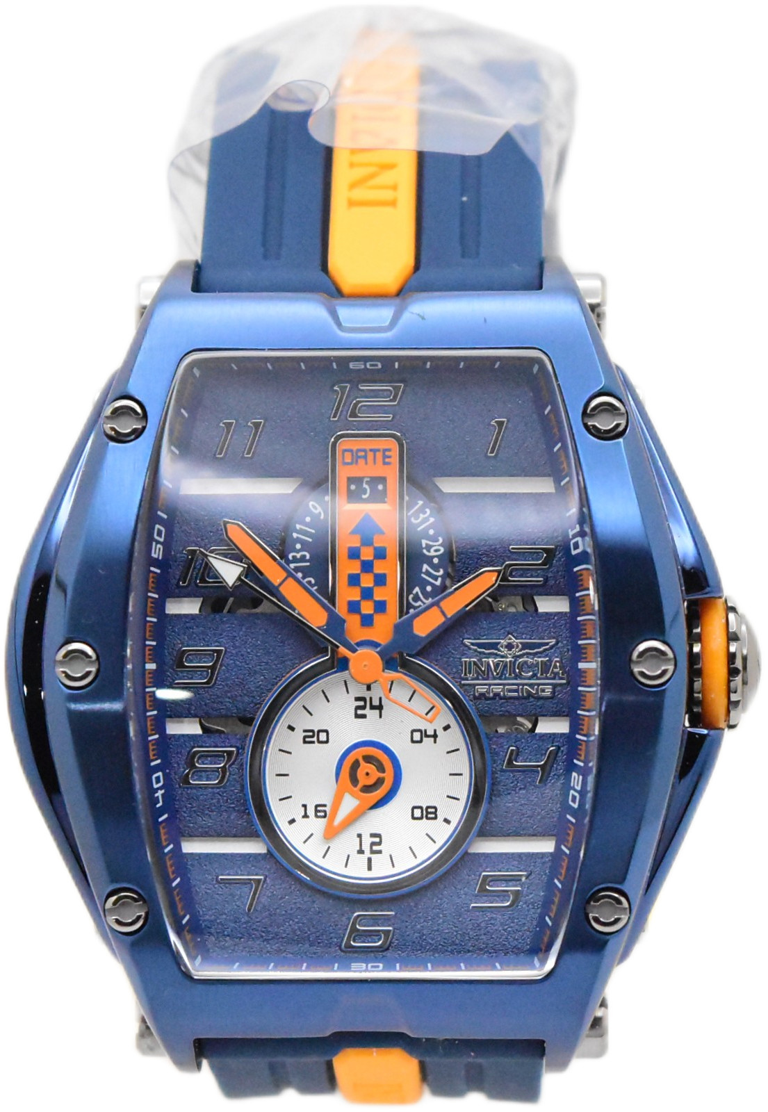 Invicta S1 Rally Diablo Racing RPM Men’s 50mm Blue & Orange Quartz Watch 47388