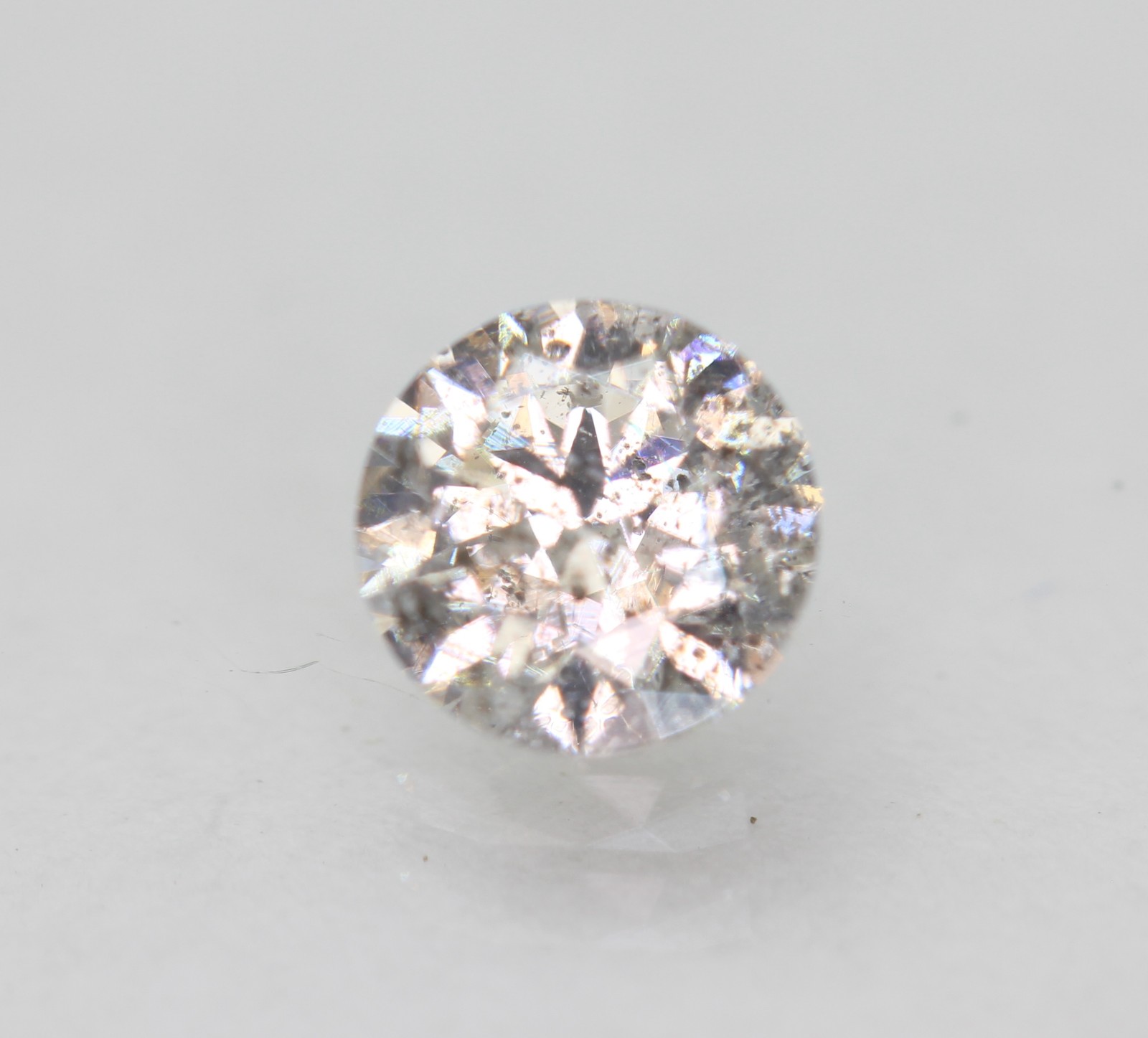 0.01 Carat Fancy Silver SI2 Round Brilliant Natural MINED Loose Diamond 1.46mm