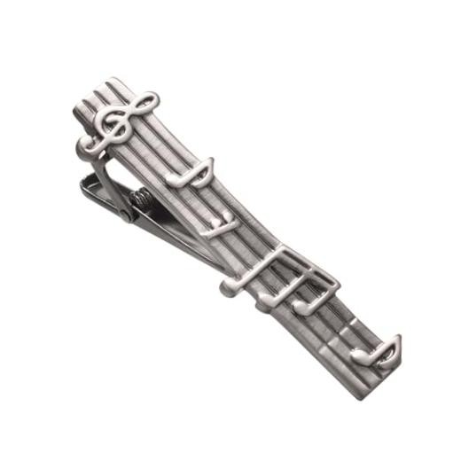 Tie Chains for Men Gold and Sliver Tie Unique Music Tie Clips