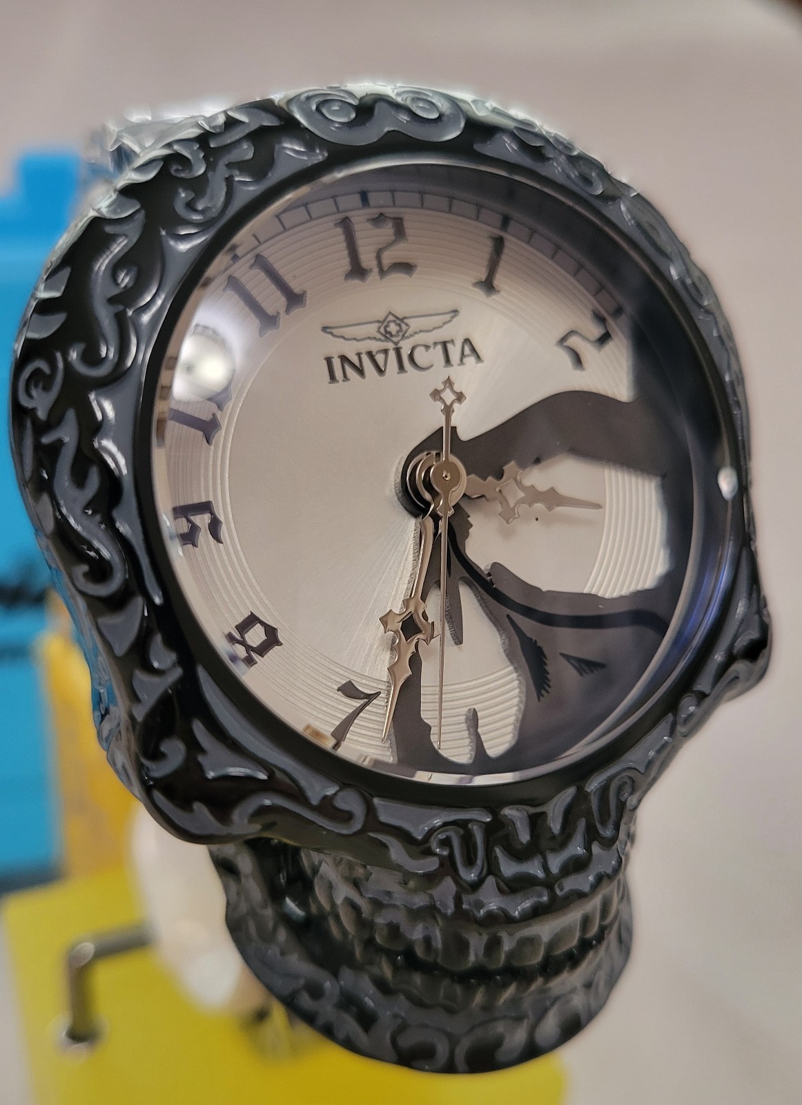 Invicta Artist Series Skull Men’s Watch 50.5mm, Black 33967 With Invicta Lockbox