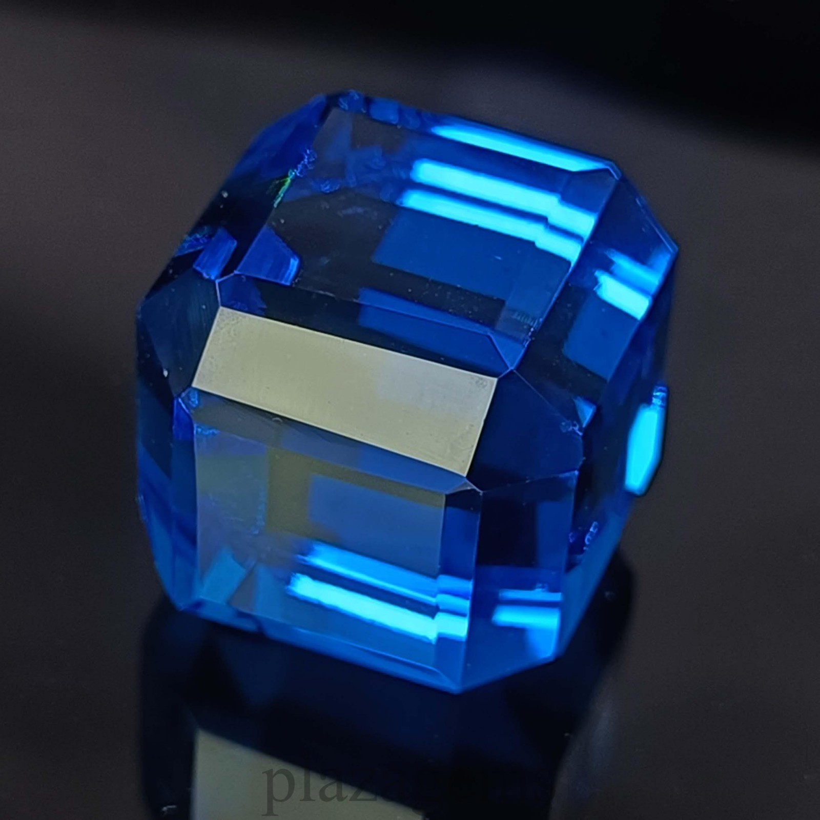 Rare 60.90 Carat Natural Blue Sapphire Cube EGL Certified Loose Gemstone 5DSV